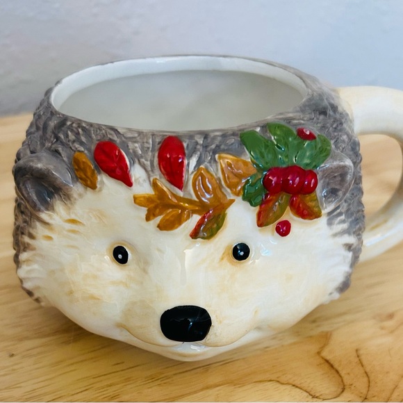 Mug Hedge Hog dining mug Woodland Critters Harvest Fall - Picture 9 of 9